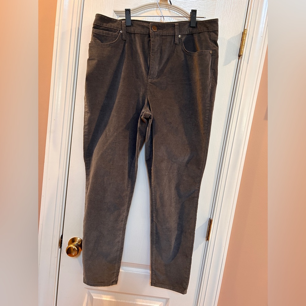 Seven brand grey corduroy jeans size 16 ultra high rise skinny